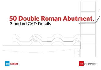 50 Double Roman: Abutment CAD Drawings Details