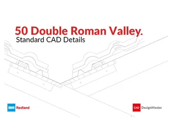 50 Double Roman Valley CAD Detail Drawings