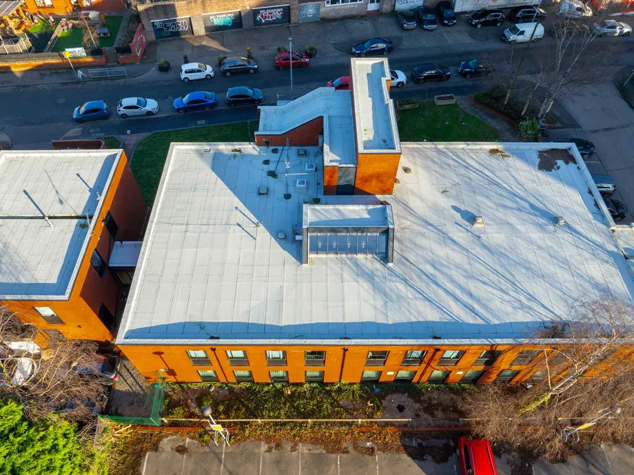 Finished roof at Chorlton Health Centre 