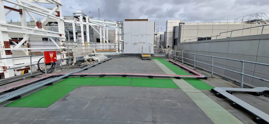 Roofing on a live site image